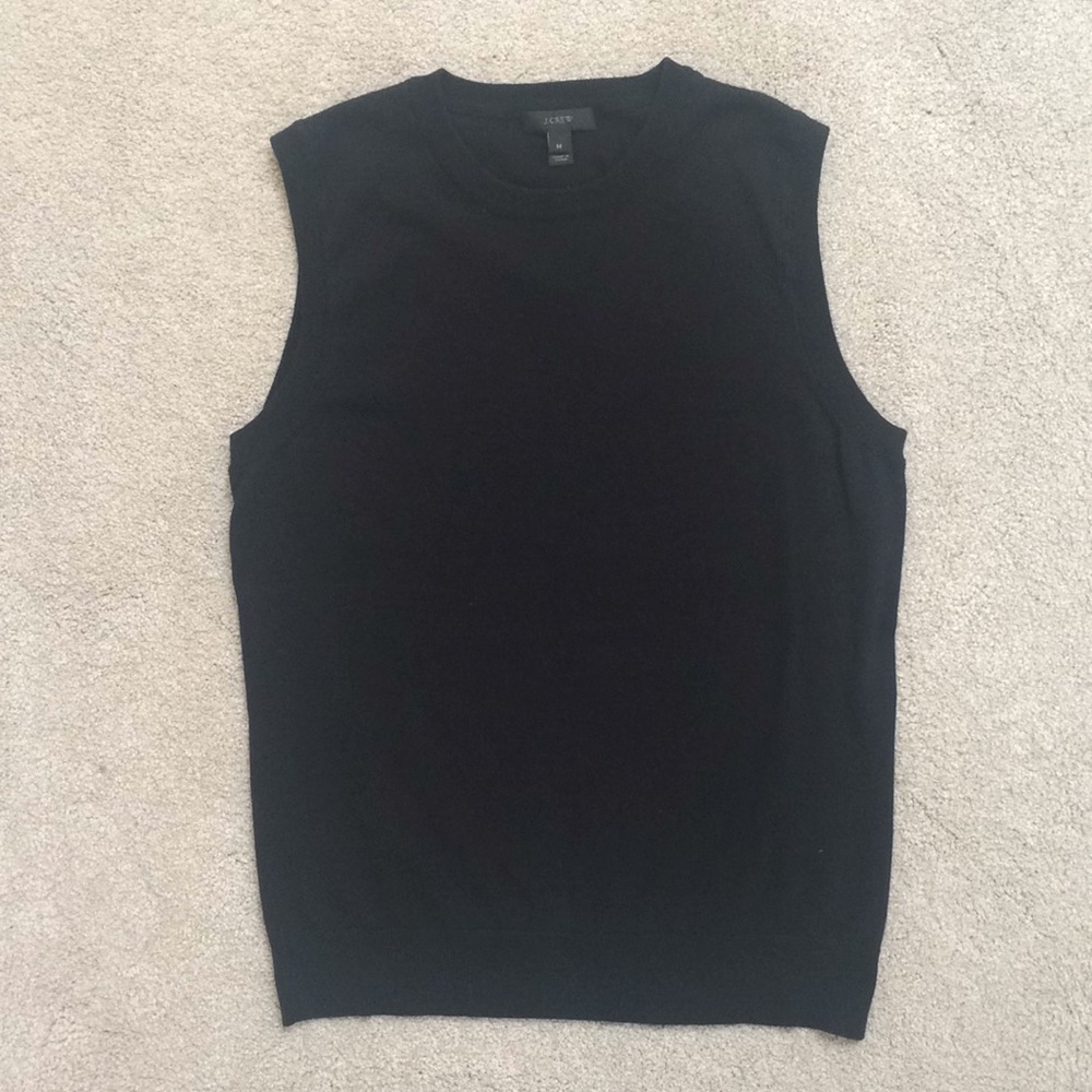J. Crew black cotton Jackie shell